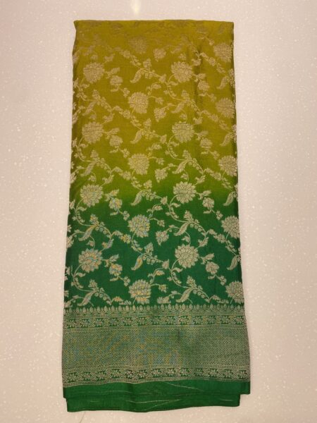 Green Georgette Banarasi Saree