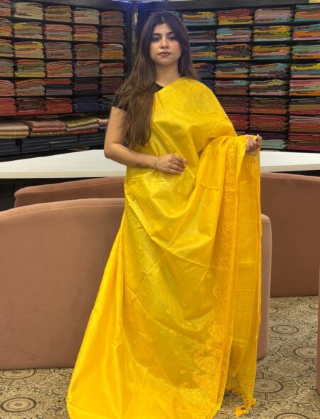 Yellow Tussar Silk